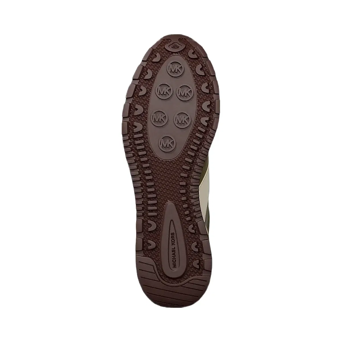 Michael Kors Remy Mixed-Media Trainer Oregano