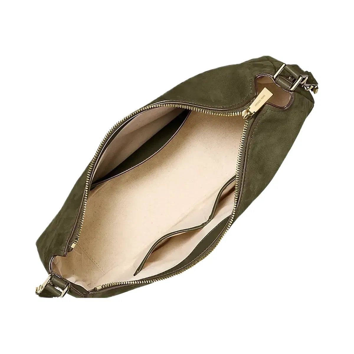 Michael Kors Nolita Medium Nubuck Shoulder Bag Loden