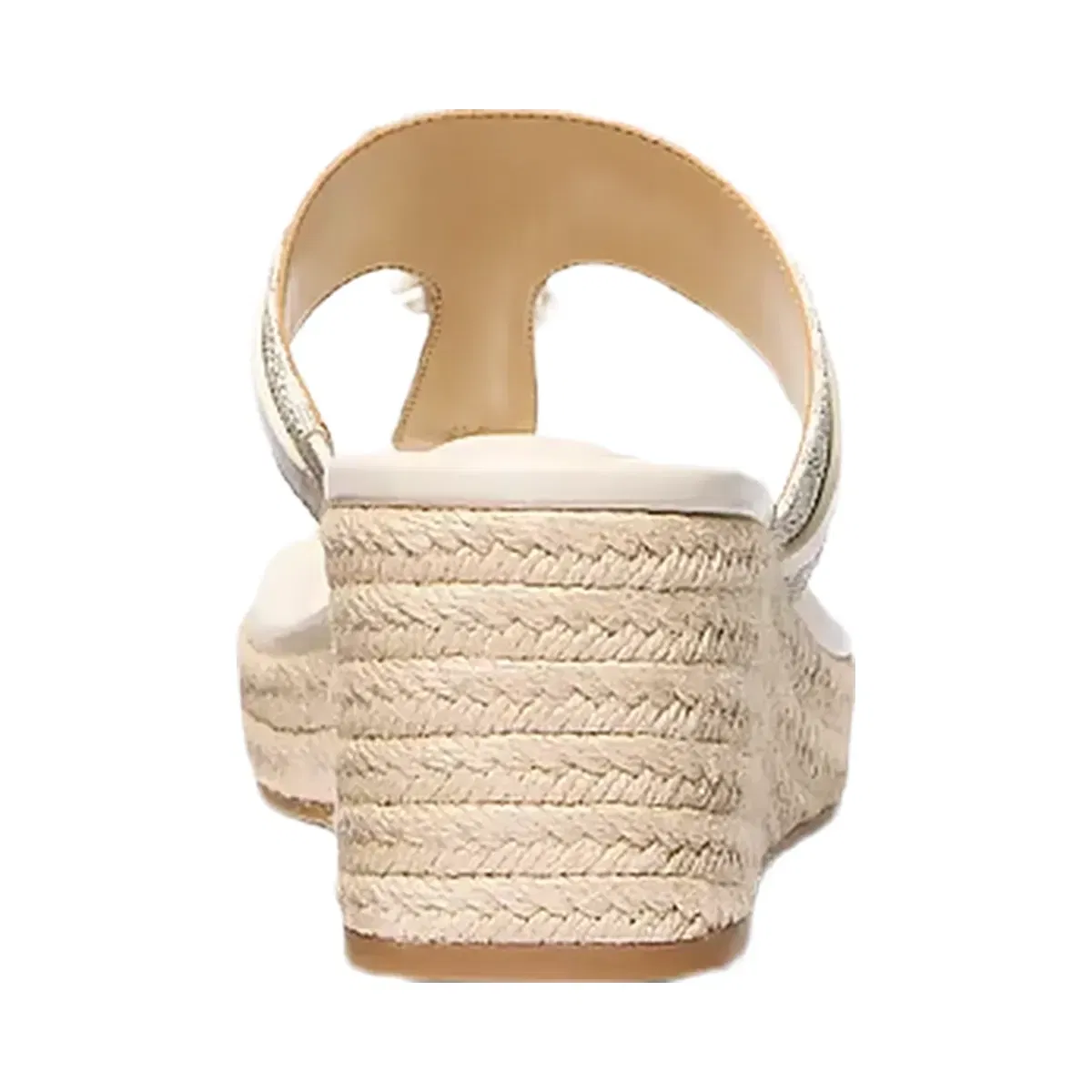 Michael Kors Zoe Signature Logo Wedge Sandal Vanilla