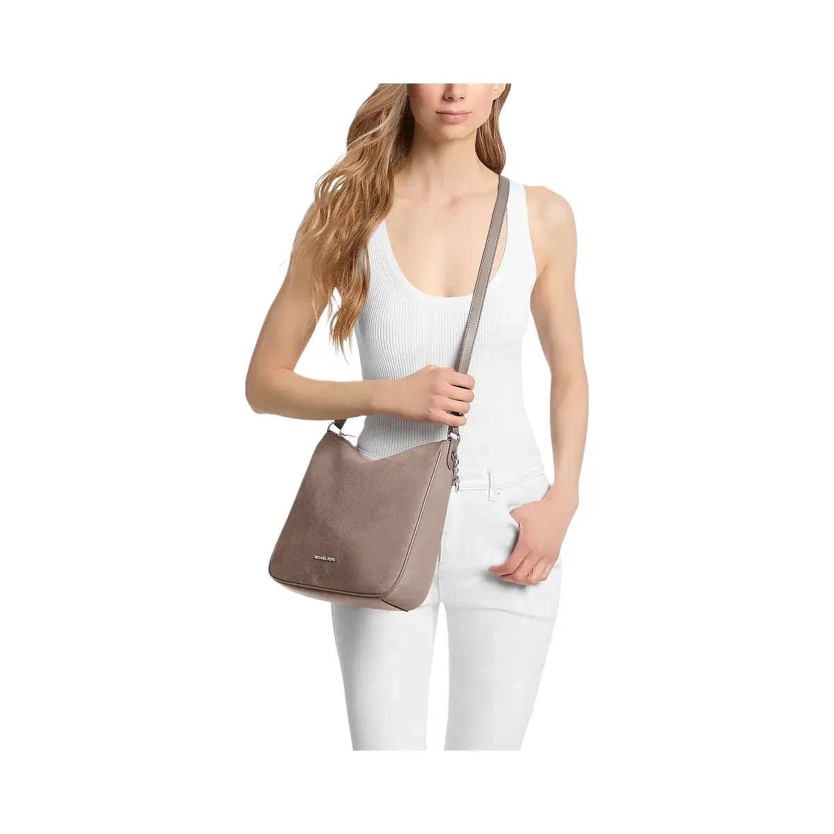Michael Kors Nayla Medium Messenger Bag Mushroom