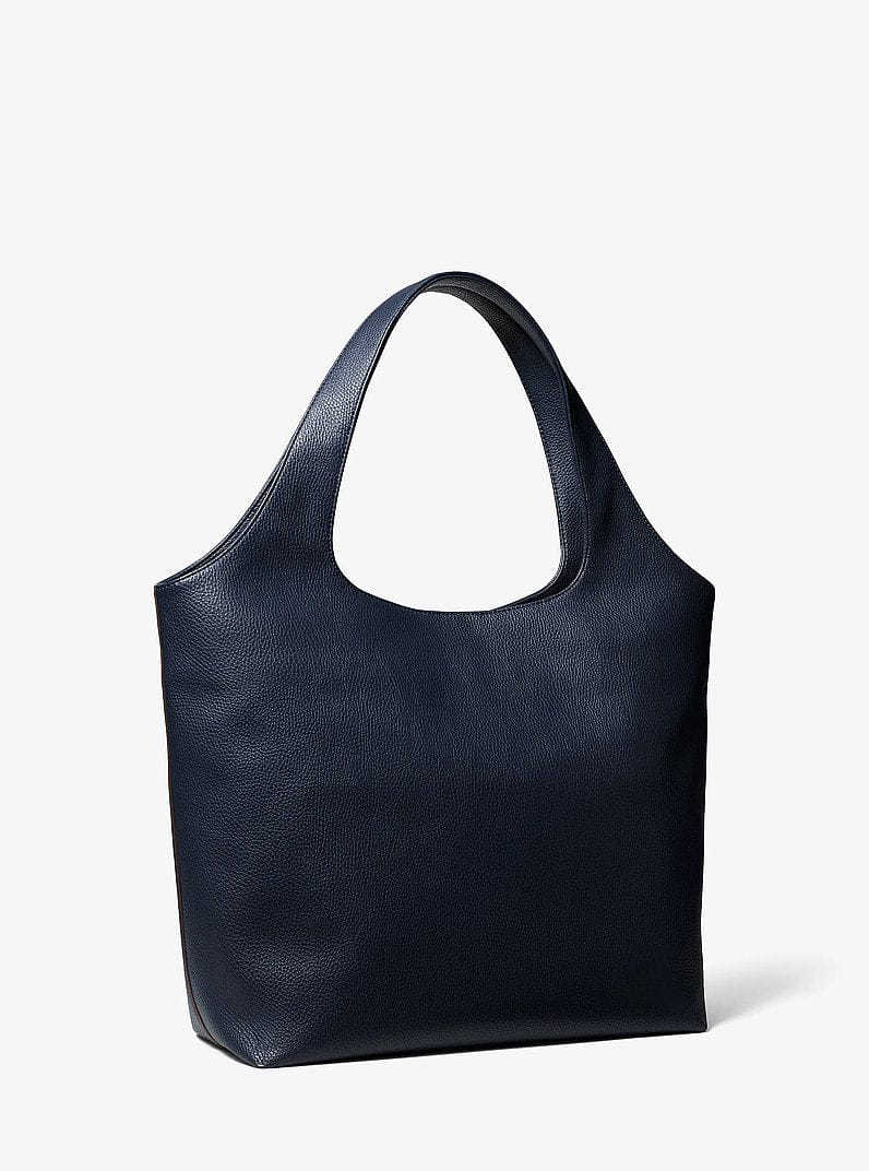 Michael Kors Cooper Small Logo Embossed Tote Bag Navy