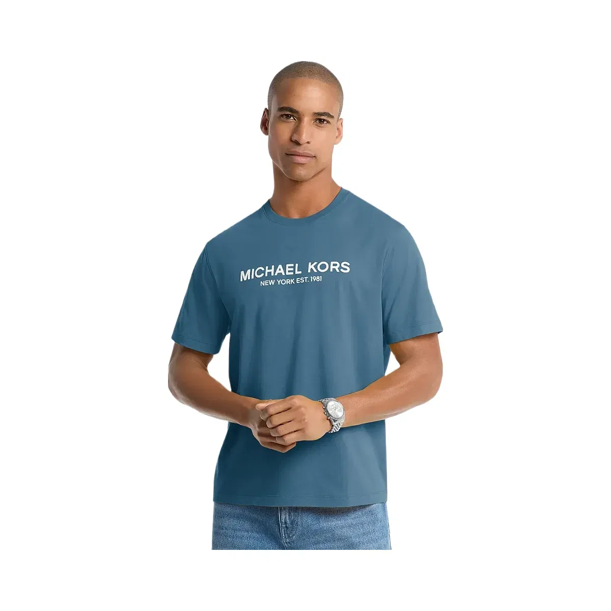 Michael Kors Logo Cotton T-shirt Denim