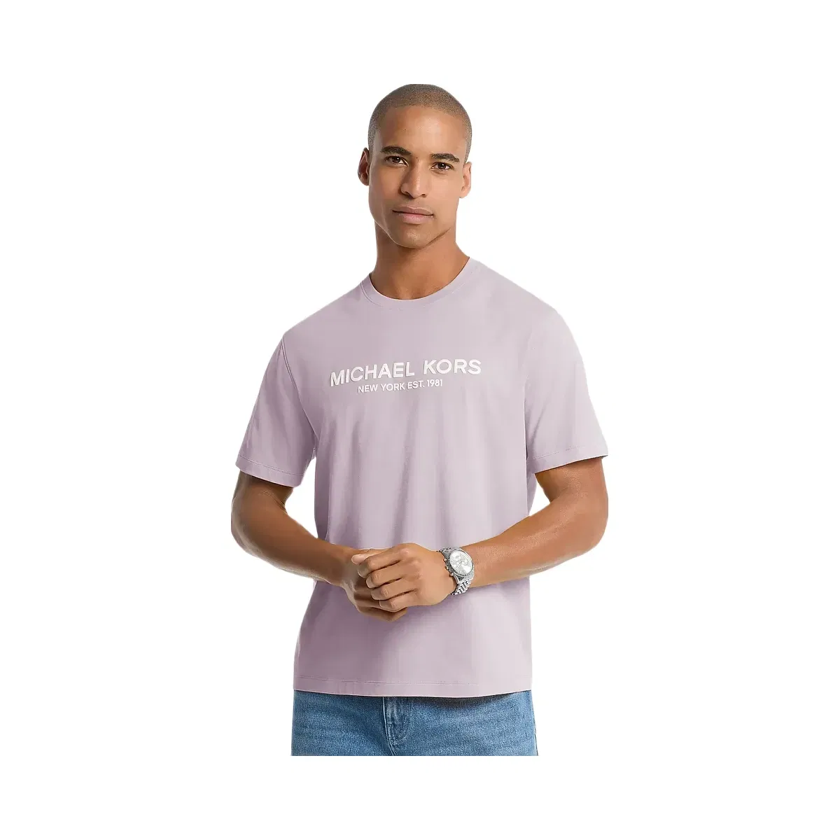 Michael Kors Logo Cotton T-shirt Lilac