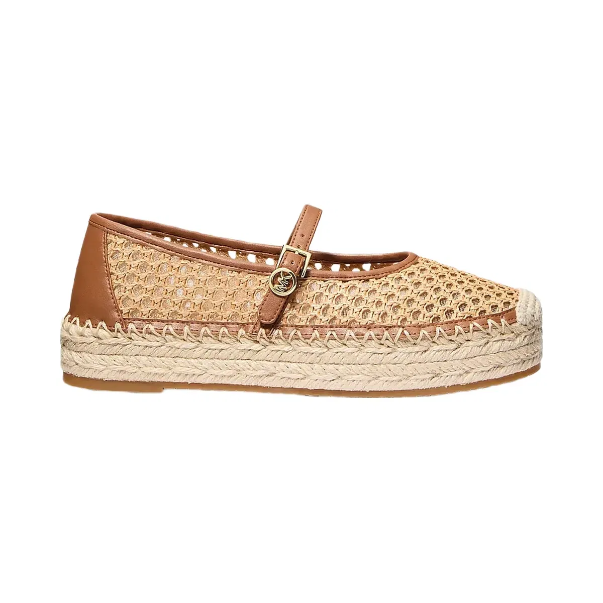 Michael Kors Belina Signature Logo Platform Espadrille Luggage