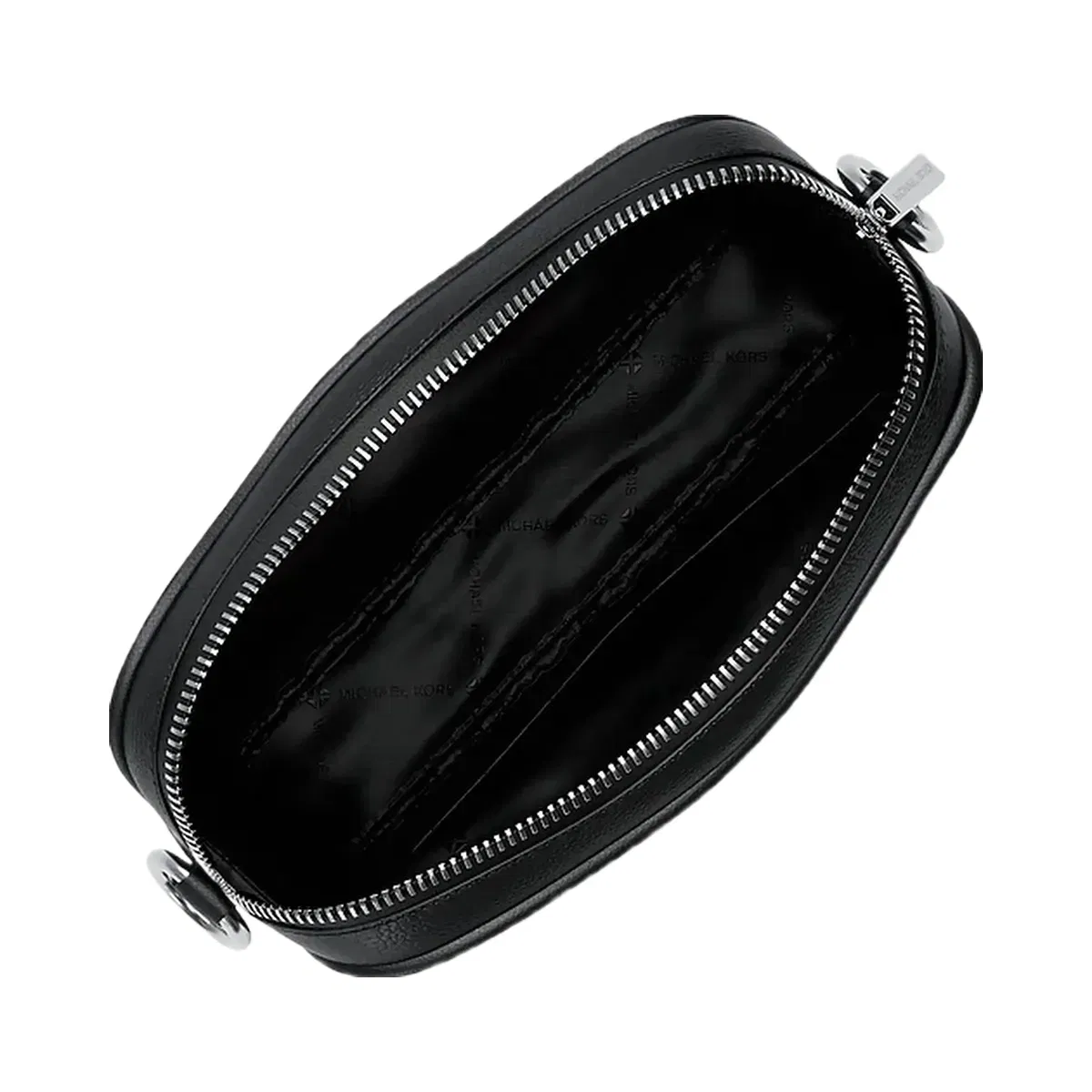 Michael Kors Jet Set Travel Small Signature Logo Camera Crossbody Bag Black