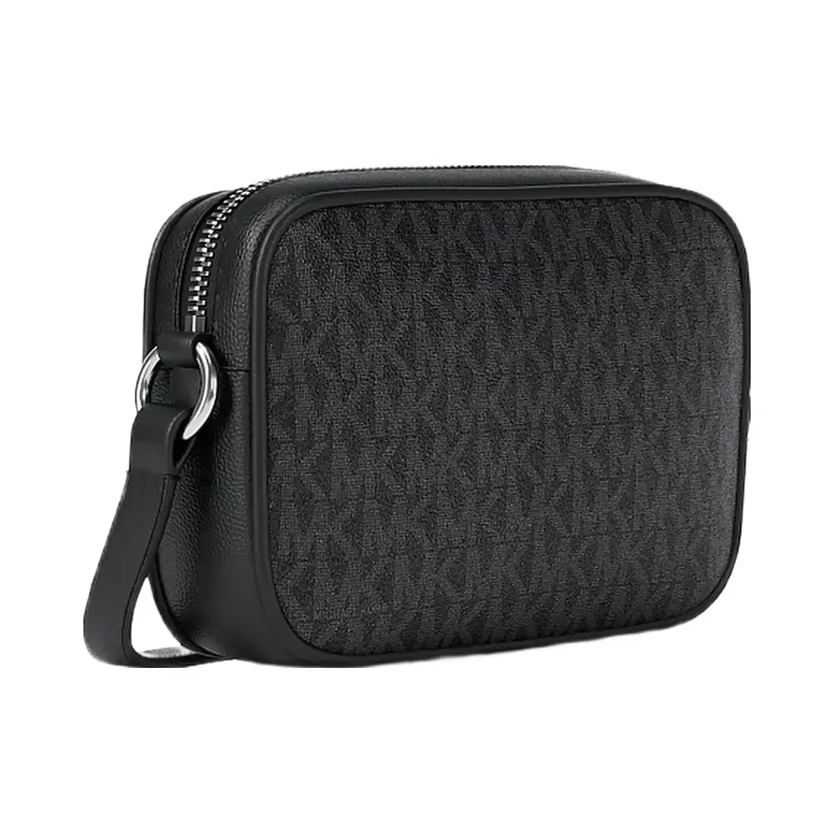 Michael Kors Jet Set Travel Small Signature Logo Camera Crossbody Bag Black