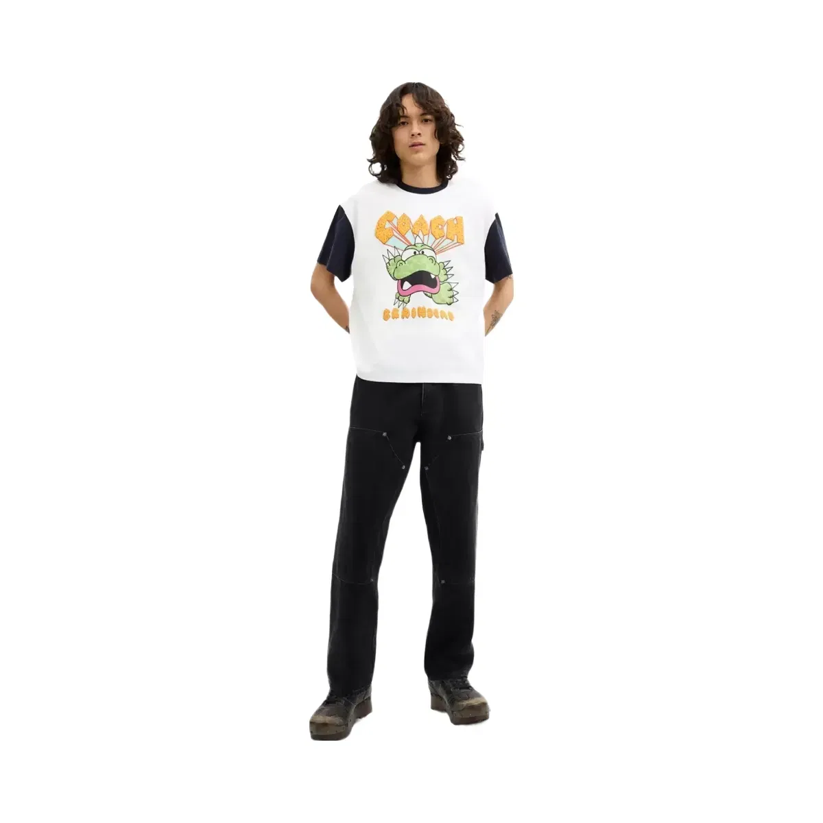 Coach x Brain Dead Zilly Dino T-Shirt in White