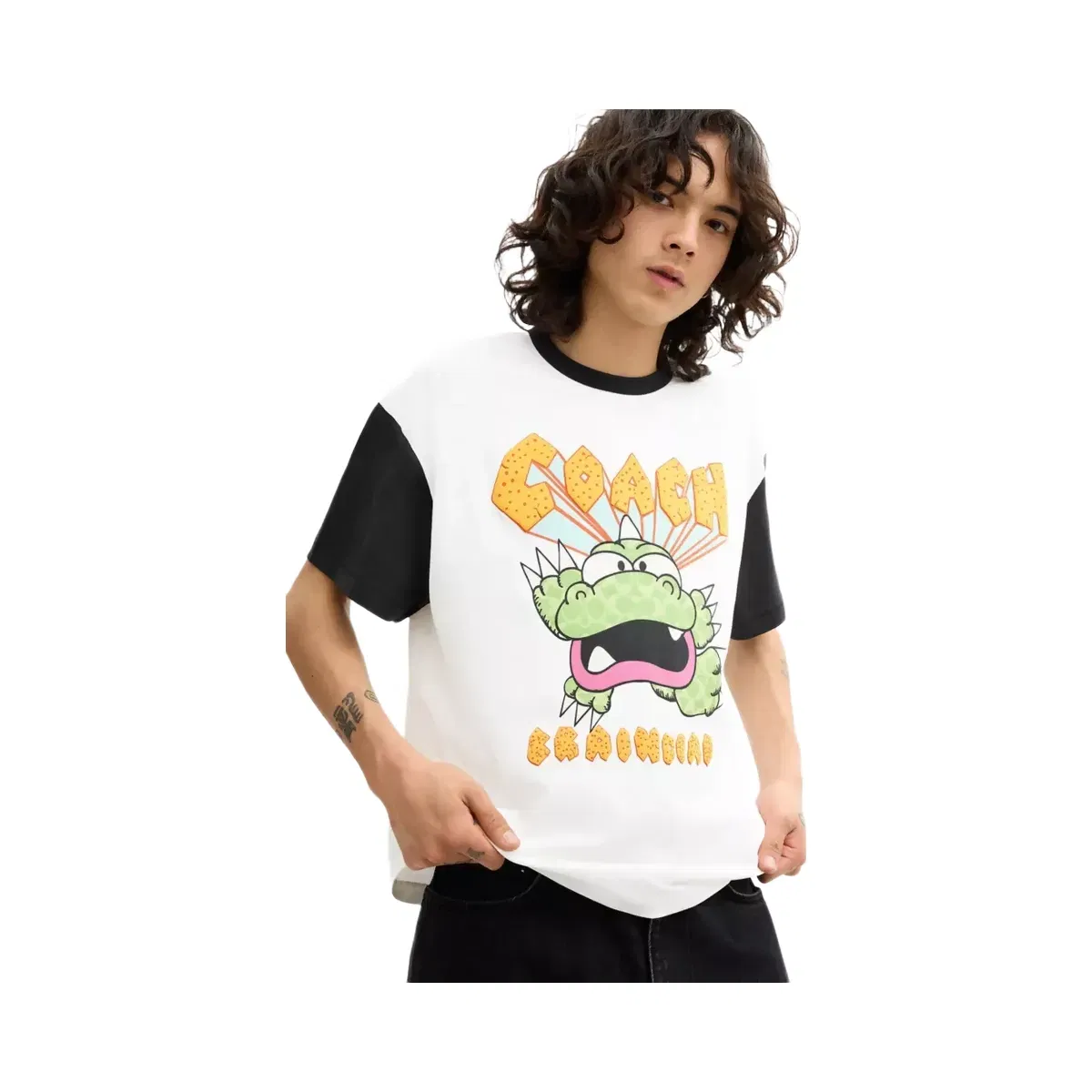 Coach x Brain Dead Zilly Dino T-Shirt in White