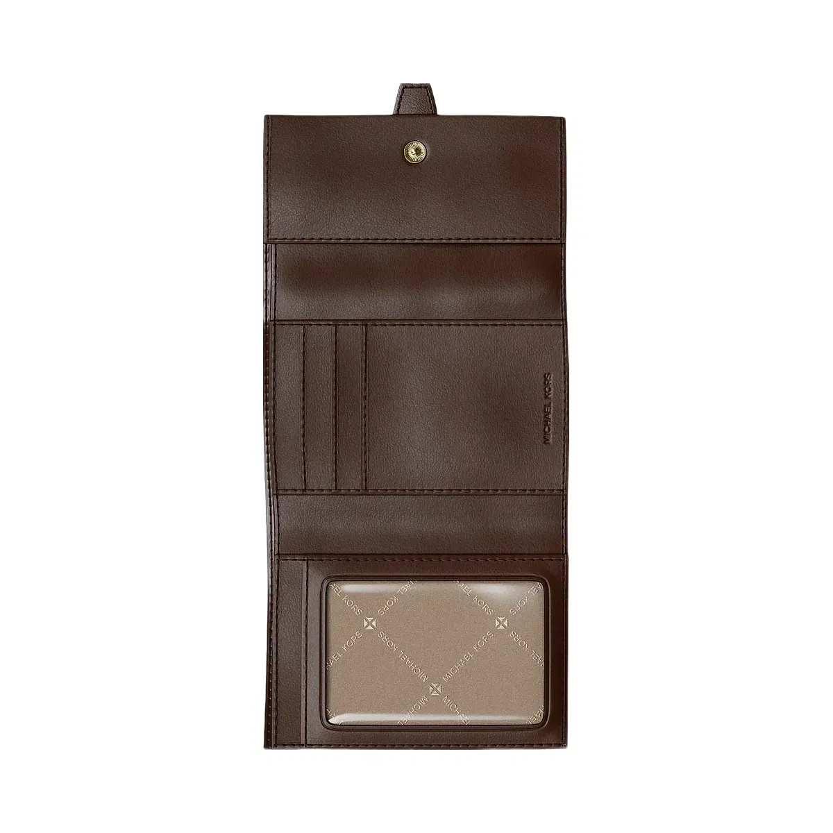 Michael Kors Greenwich Medium Saffiano Leather Trifold Wallet Nutmeg