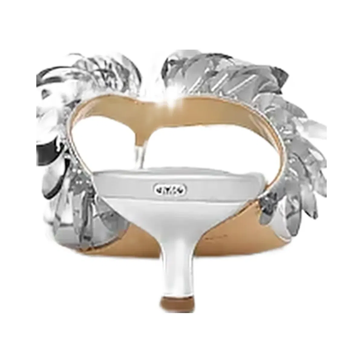 Michael Kors Loretta Sequin Embellished Metallic Sandal Silver