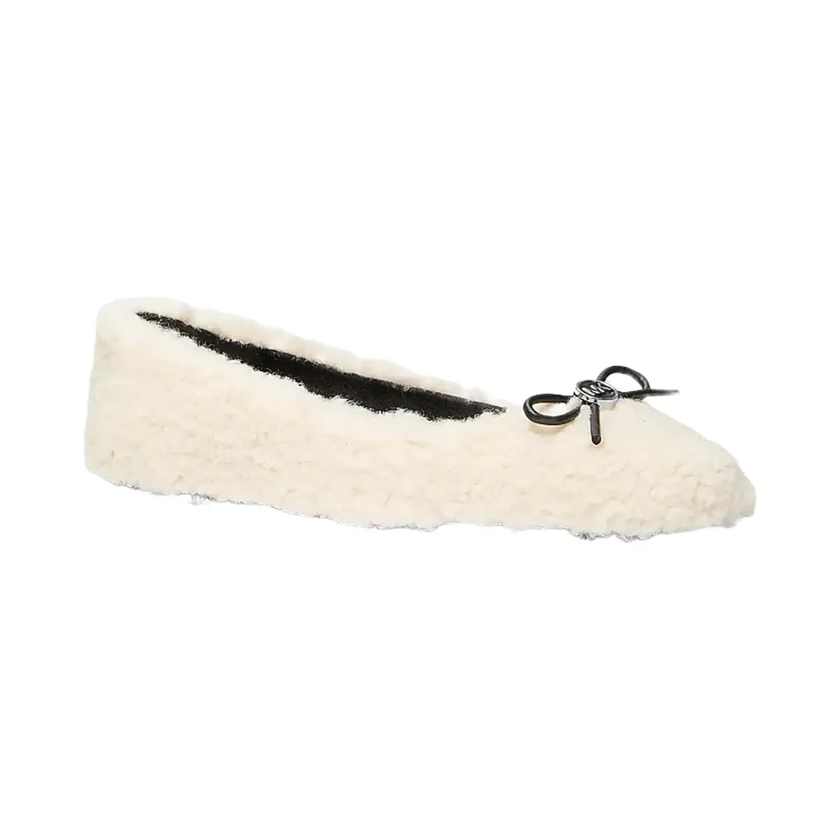 Michael Kors Savannah Faux Shearling Ballet Flat Natural