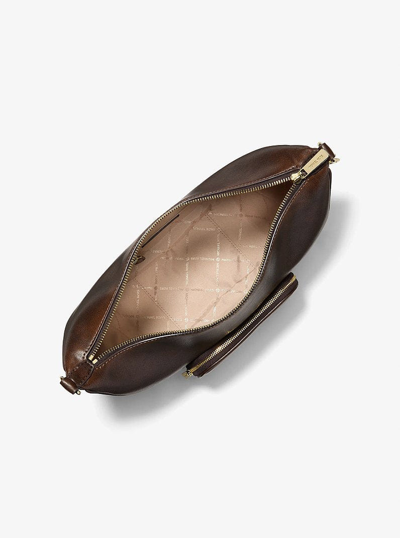Michael Kors Merritt Medium Convertible Shoulder Bag Chocolate