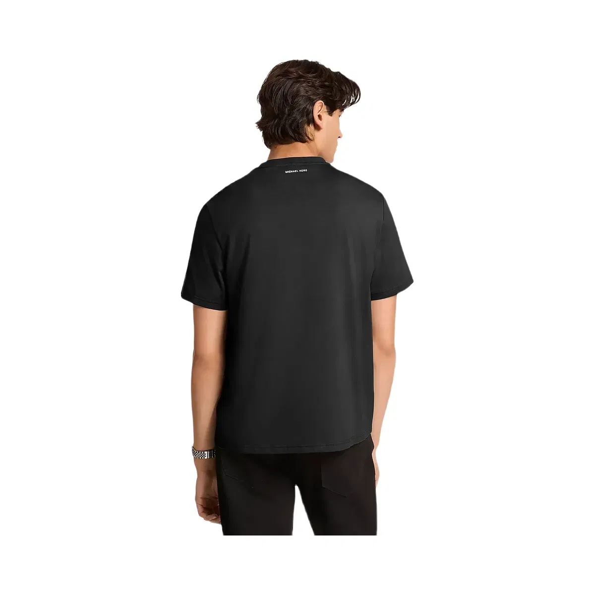 Michael Kors Graphic Logo Cotton Jersey T-Shirt Black