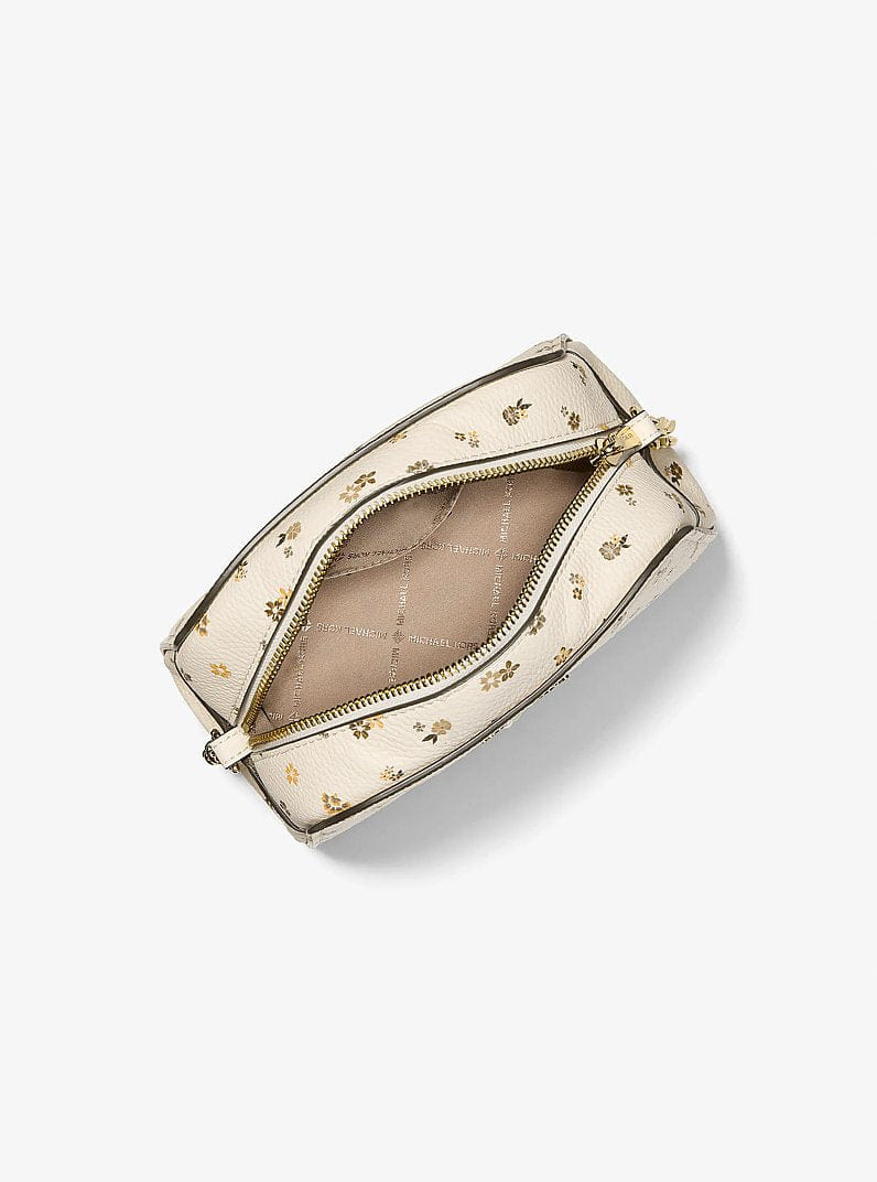 Michael Kors Ashton Extra-Small Floral Printed Camera Crossbody Bag Lt Cream