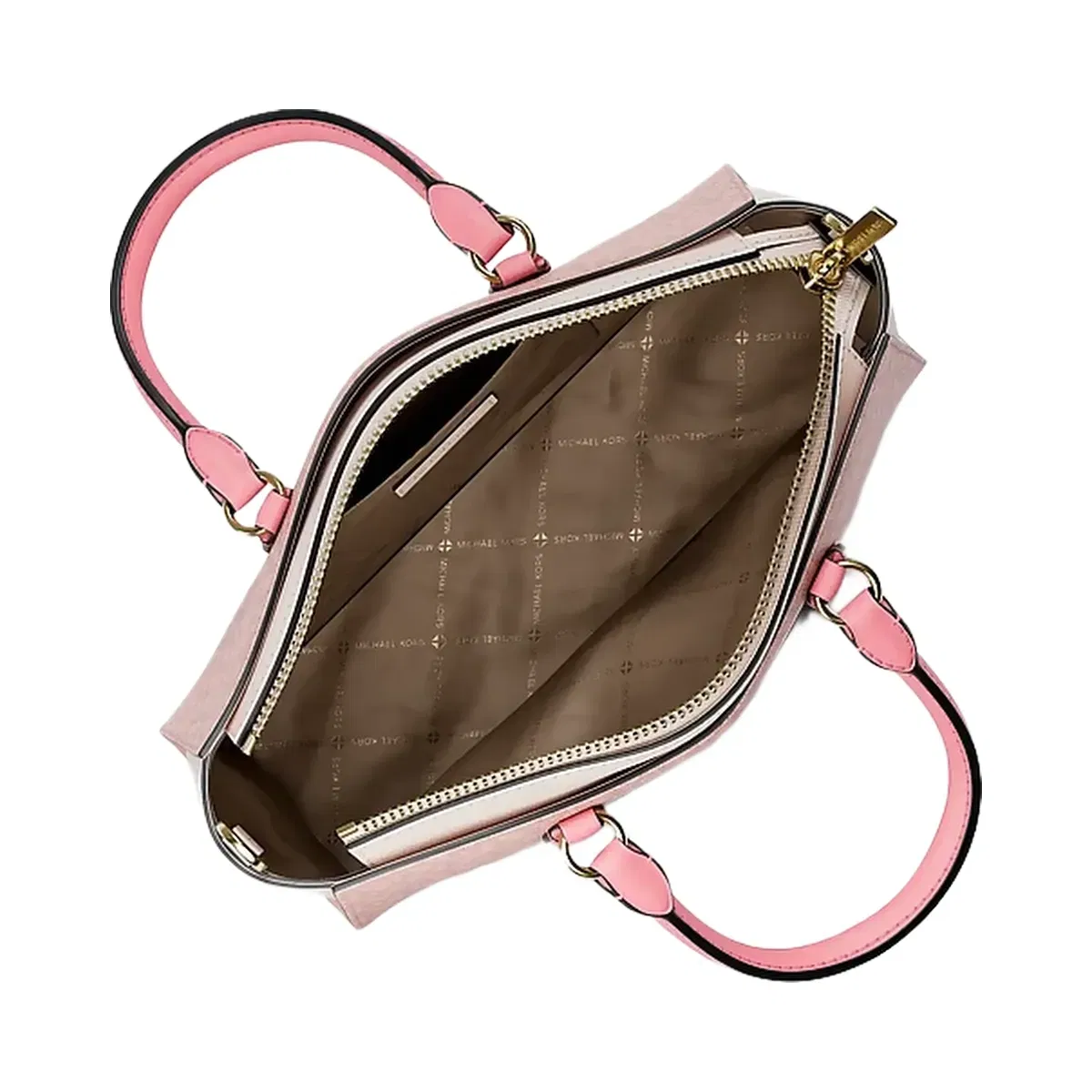 Michael Kors Arden Small Color-Block Signature Logo Messenger Bag Pwd Blsh Mlt