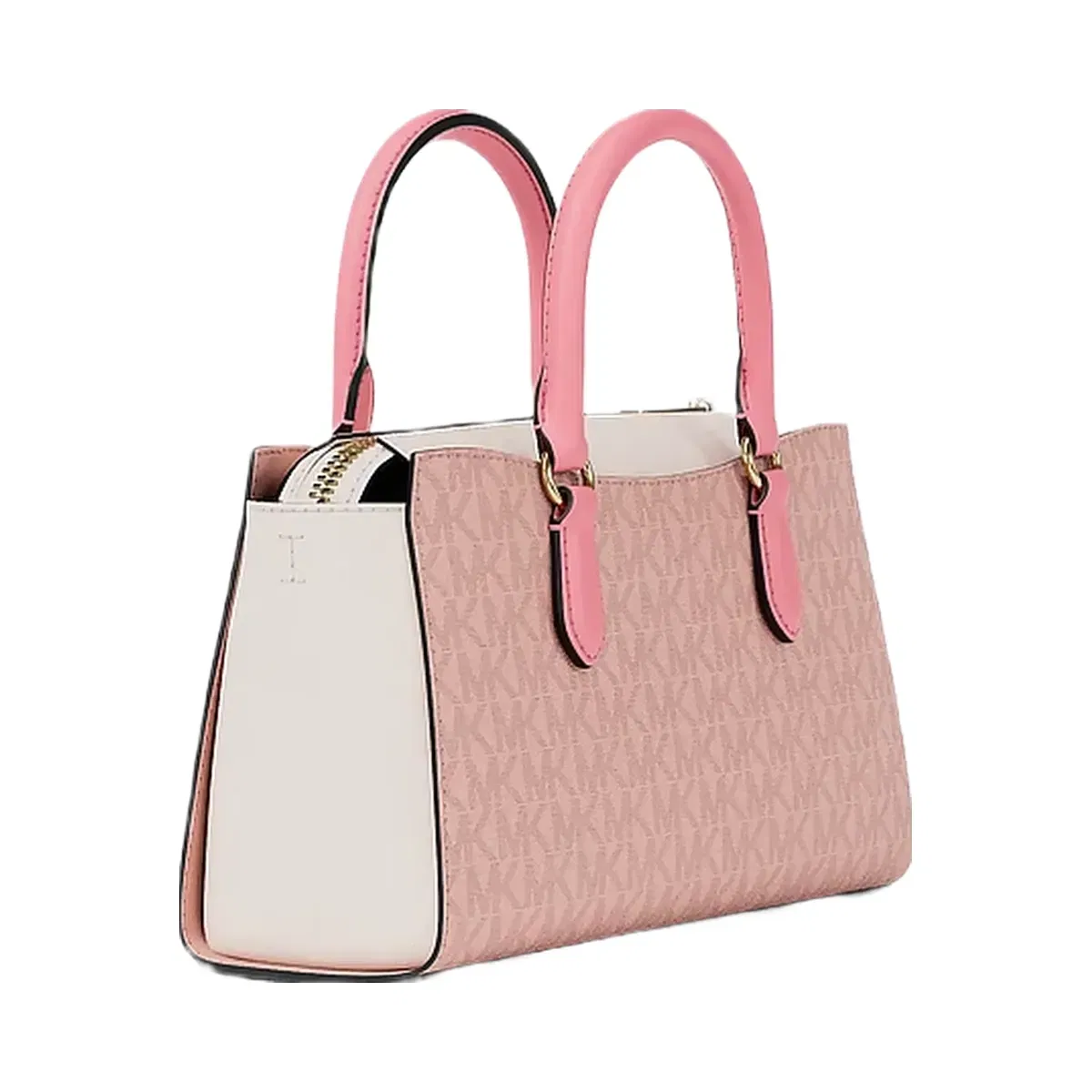 Michael Kors Arden Small Color-Block Signature Logo Messenger Bag Pwd Blsh Mlt