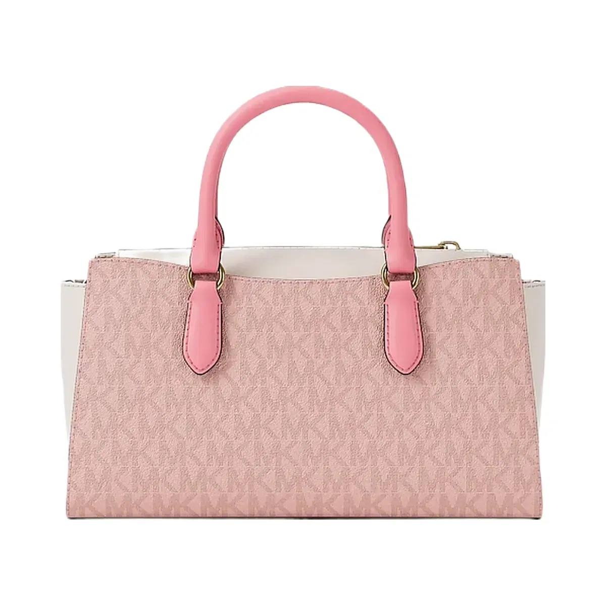 Michael Kors Arden Small Color-Block Signature Logo Messenger Bag Pwd Blsh Mlt