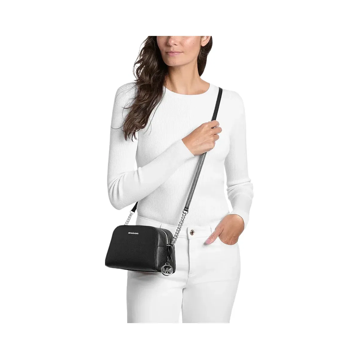 Michael Kors Ashton Extra-Small Camera Crossbody Bag Black