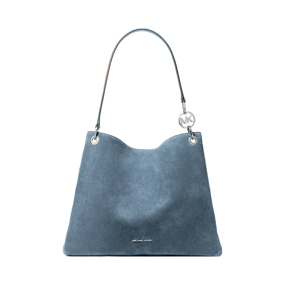 Michael Kors Christina Large Suede Shoulder Bag Denim