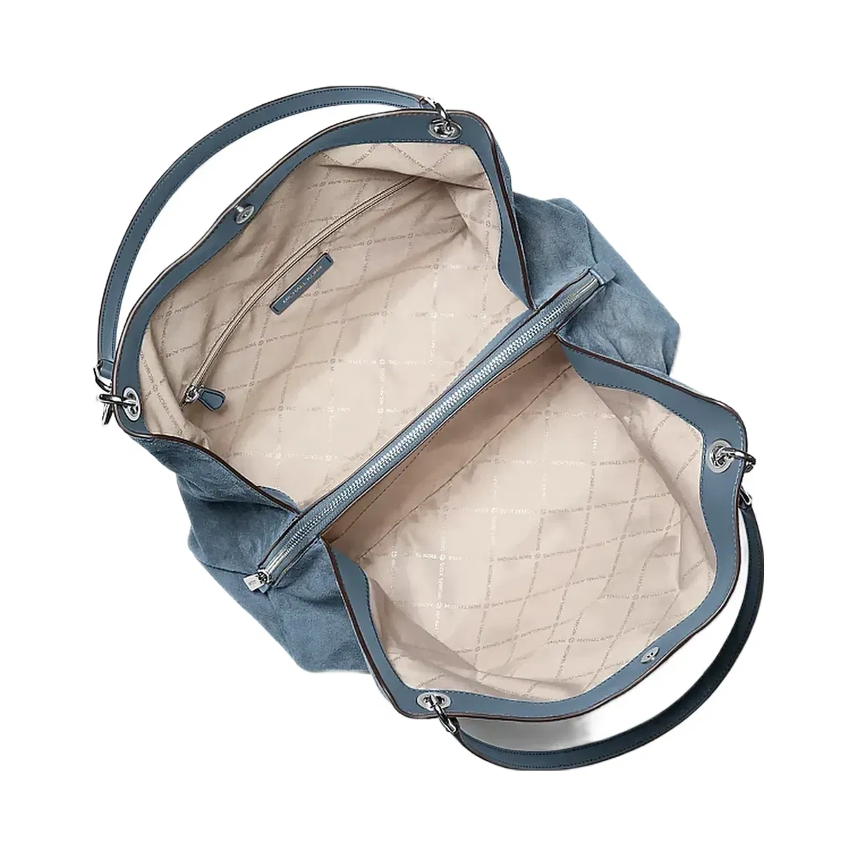 Michael Kors Christina Large Suede Shoulder Bag Denim