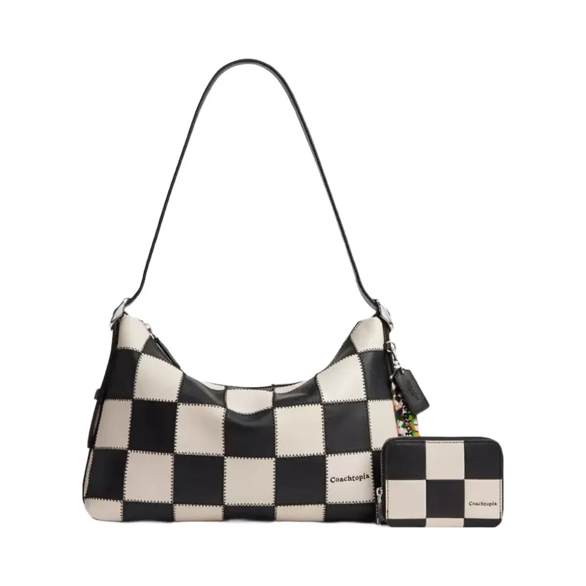 Coach Alter/Ego Zip Around Wallet in Black Chalk