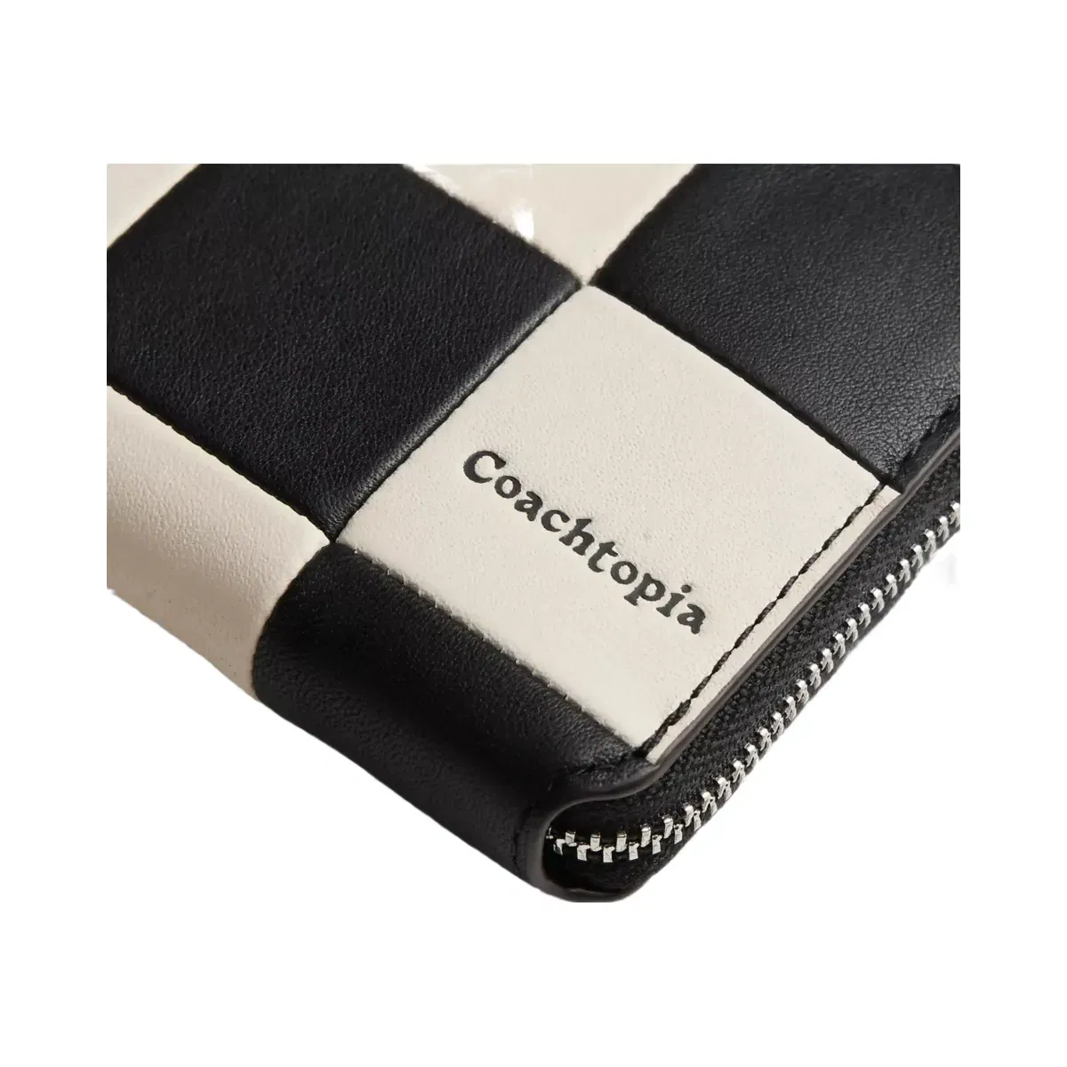 Coach Alter/Ego Zip Around Wallet in Black Chalk