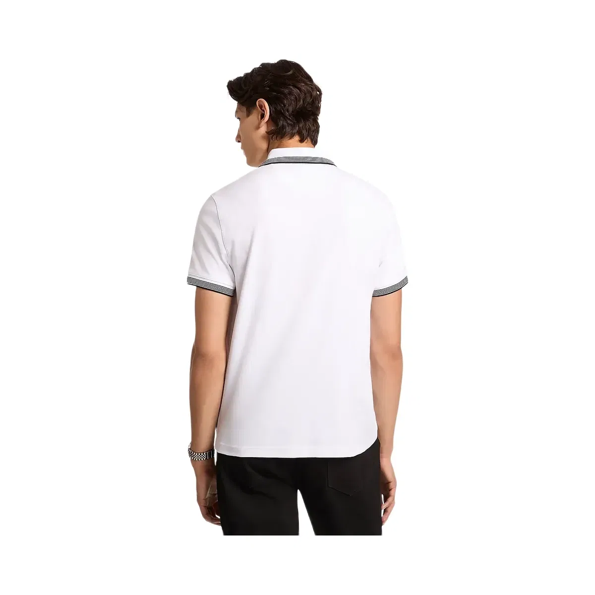 Michael Kors Cotton Zip-Up Polo Shirt White