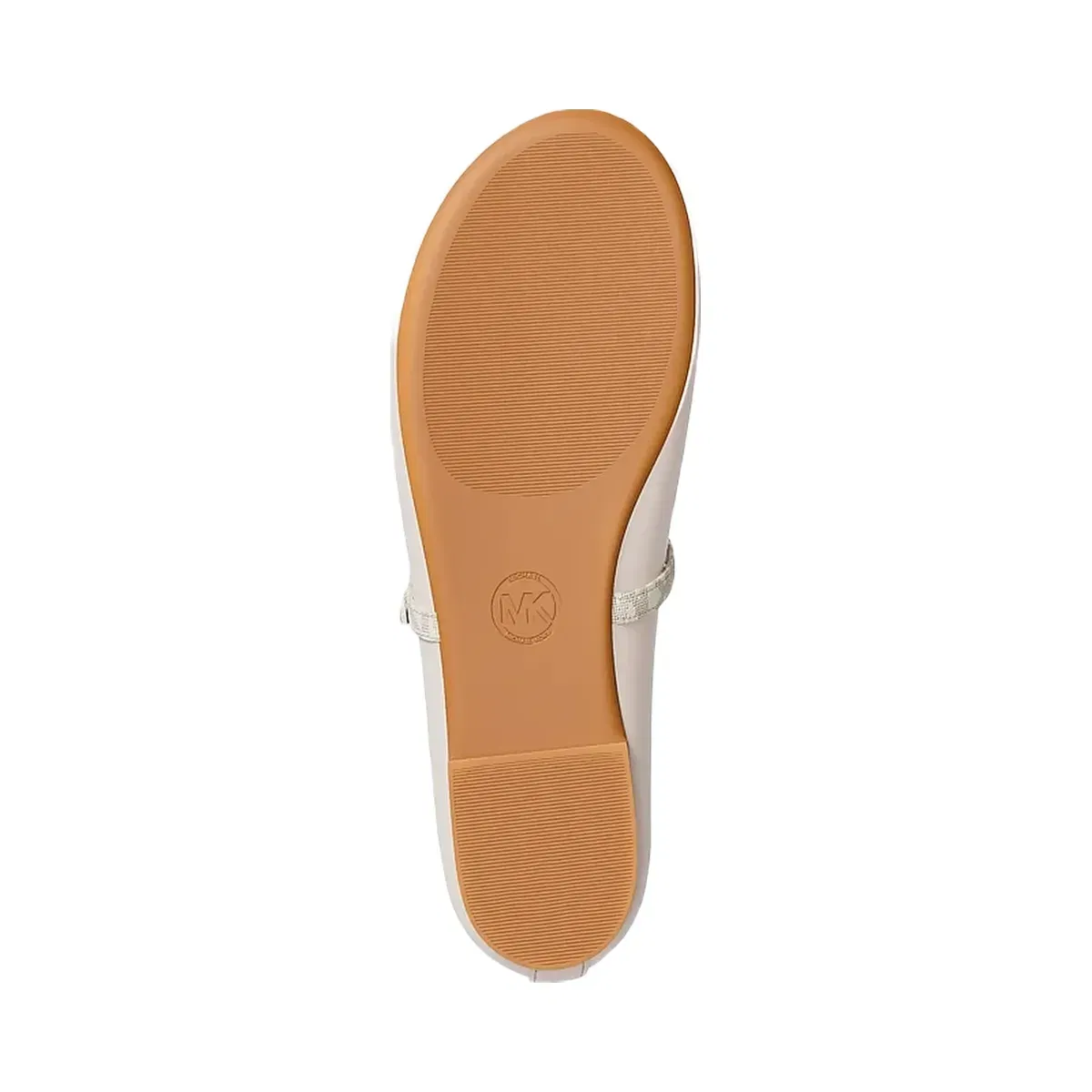 Michael Kors Phoebe Signature Logo Trim Ballet Flat Lt Cream