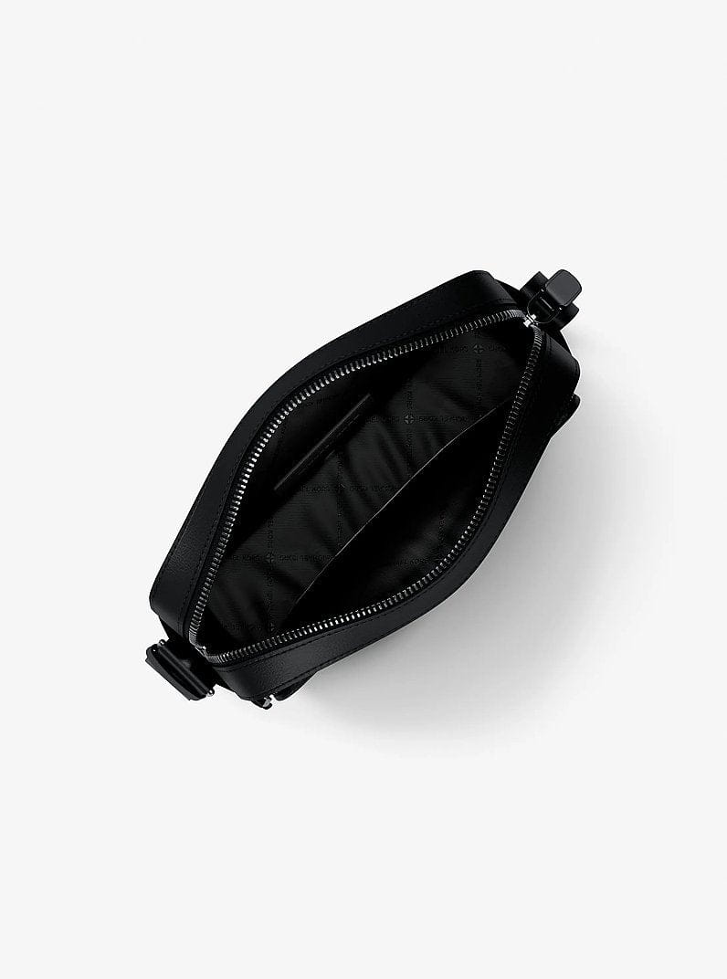 Michael Kors Cooper Pebbled Leather Flight Bag Black