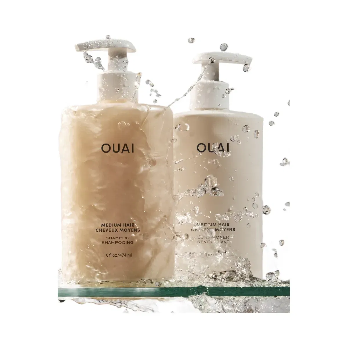 OUAI Medium Hair Shampoo & Conditioner Jumbo Set