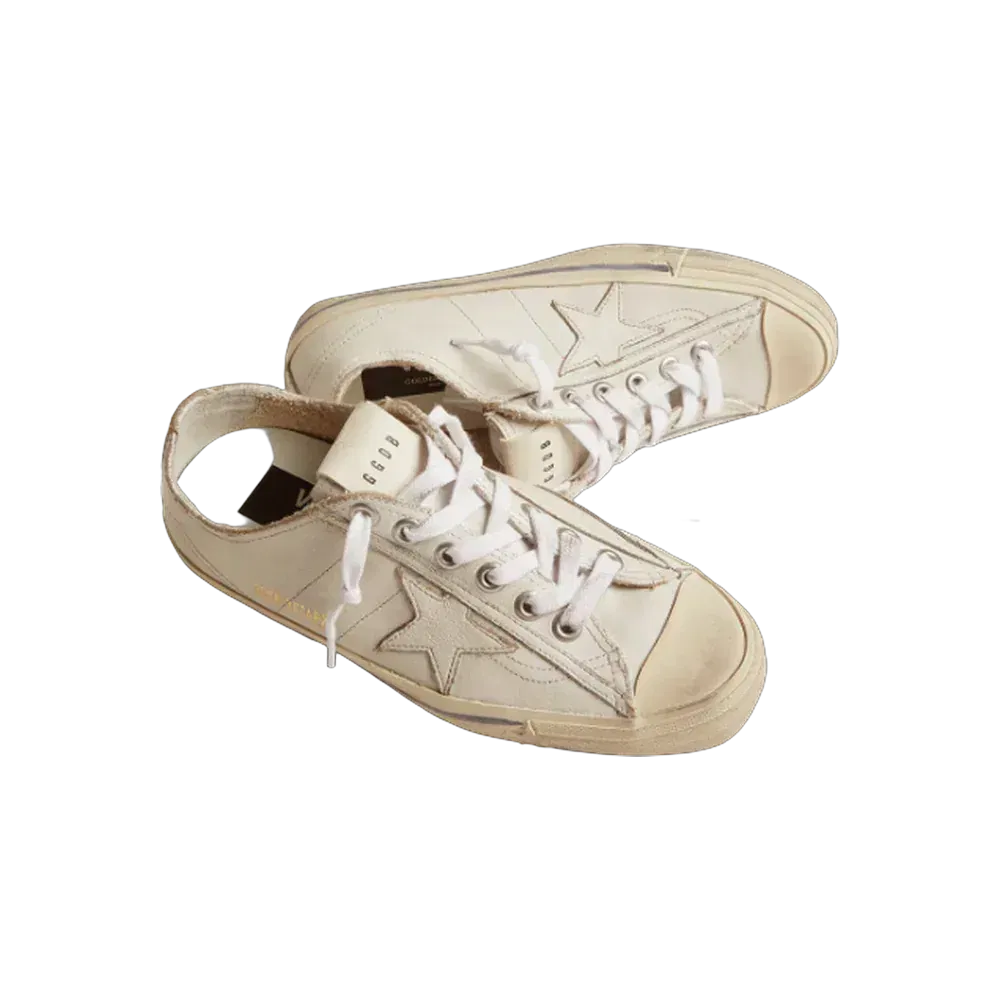 Golden Goose V-Star In Vintage Effect Leather