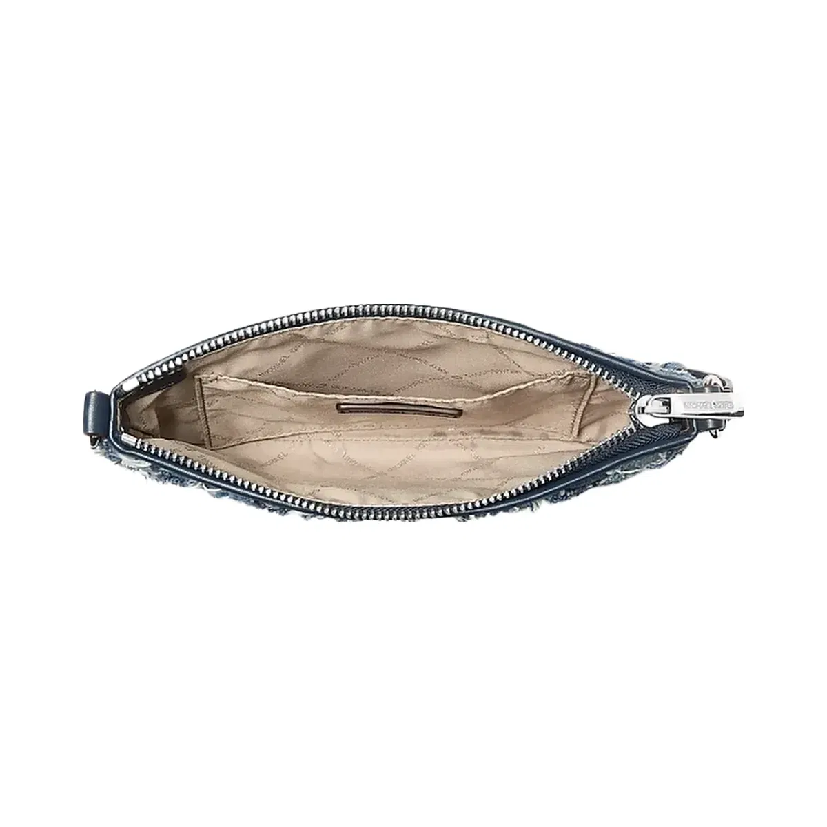 Michael Kors Jet Set Travel Small Patchwork Denim Convertible Wristlet Washed Denim
