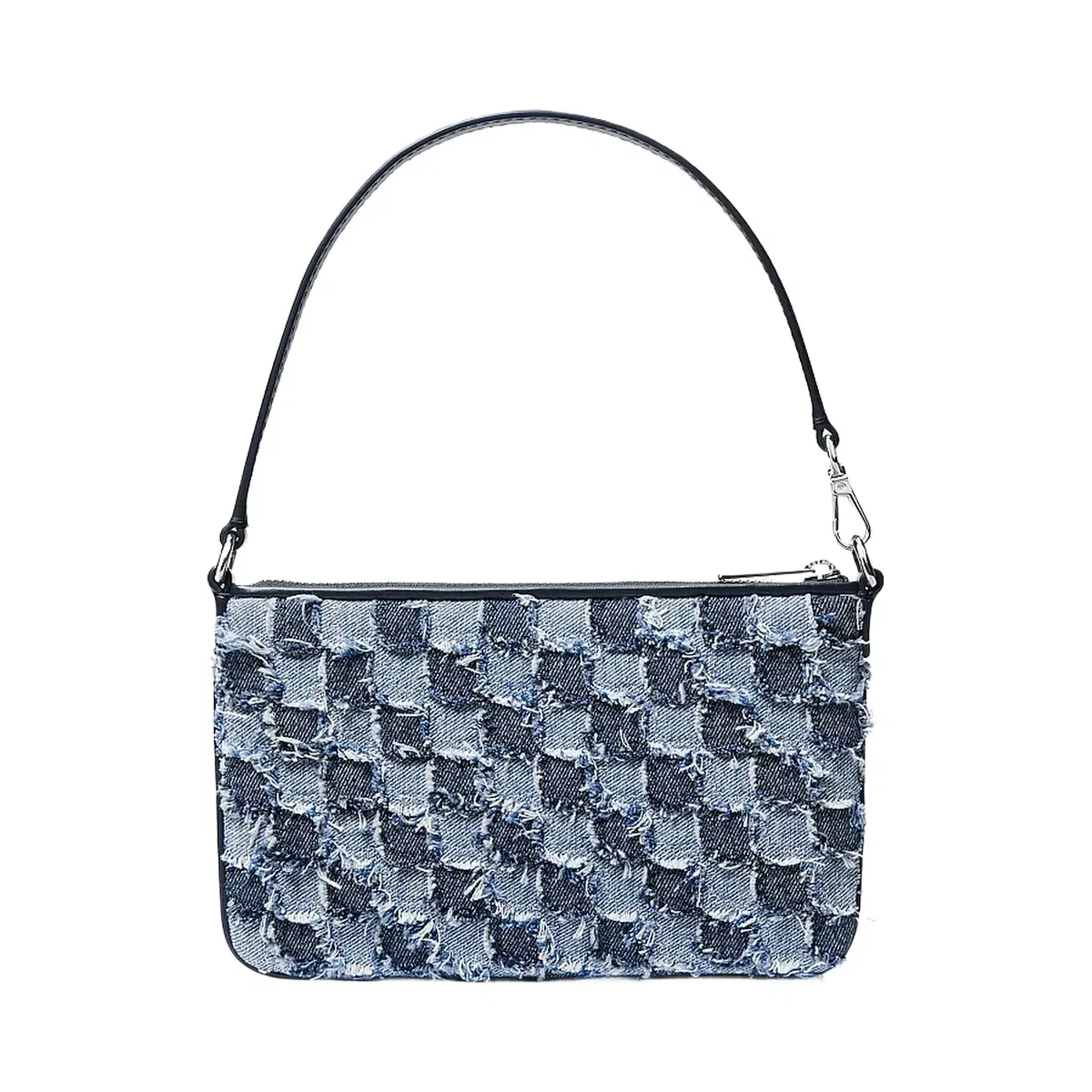 Michael Kors Jet Set Travel Small Patchwork Denim Convertible Wristlet Washed Denim