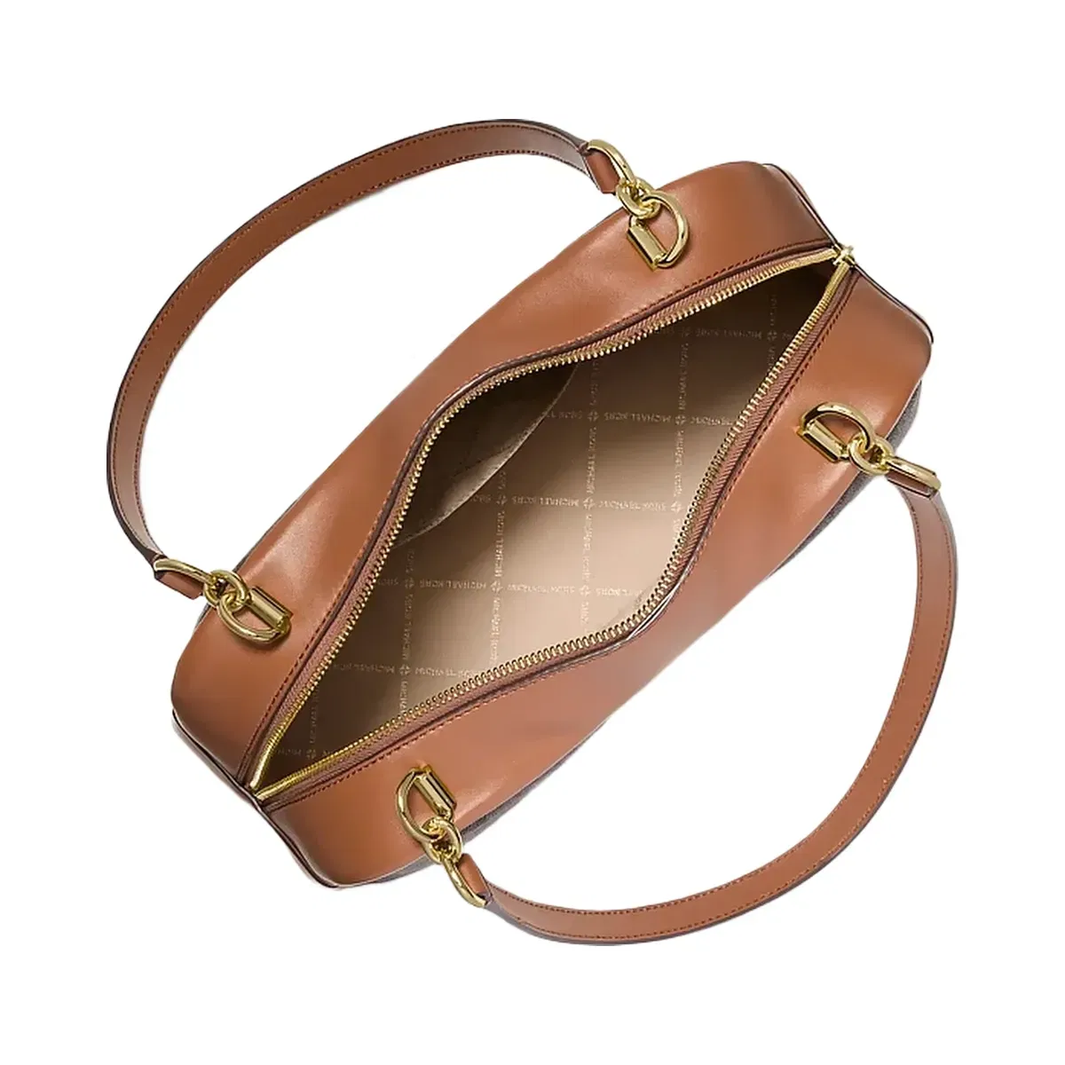 Michael Kors Cecily Medium Signature Logo Shoulder Bag Brown