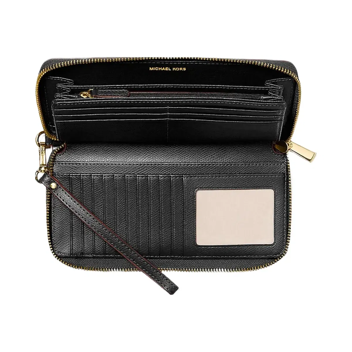 Michael Kors Jet Set Travel Large Leather Continental Wallet Black