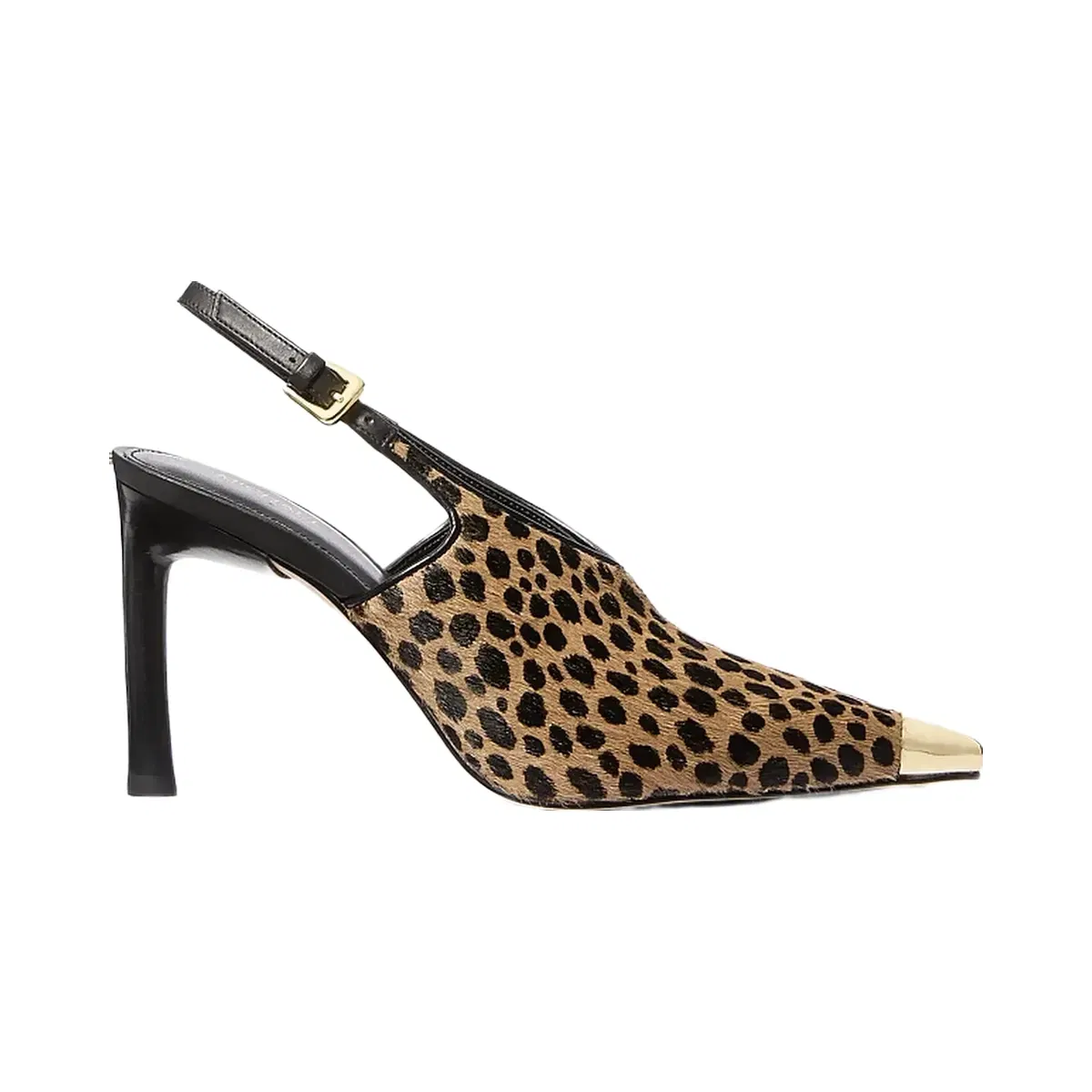 Michael Kors Kasia Cheetah Print Calf Hair Slingback Pump Husk Multi