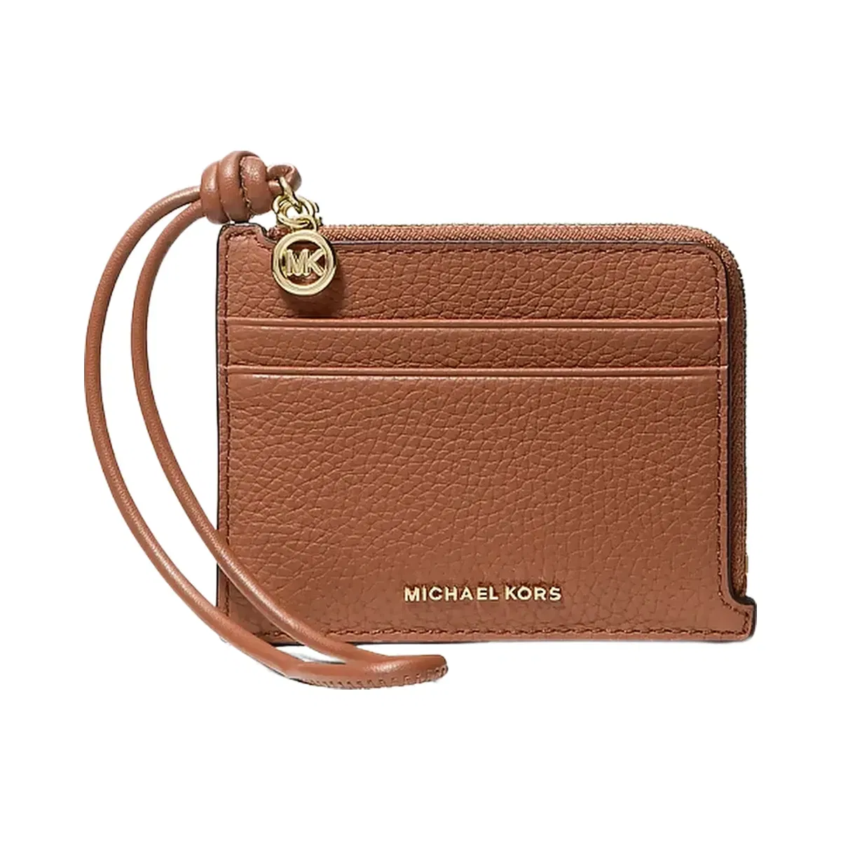 Michael Kors Jet Set Small Pebbled Leather Card Case Wristlet Luggage