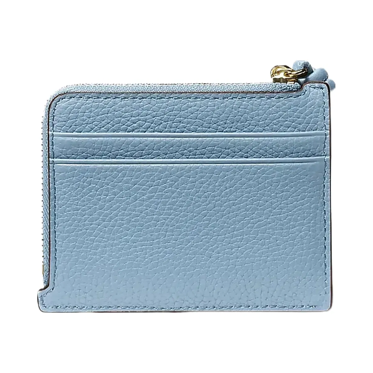 Michael Kors Jet Set Small Pebbled Leather Card Case Wristlet Chambray
