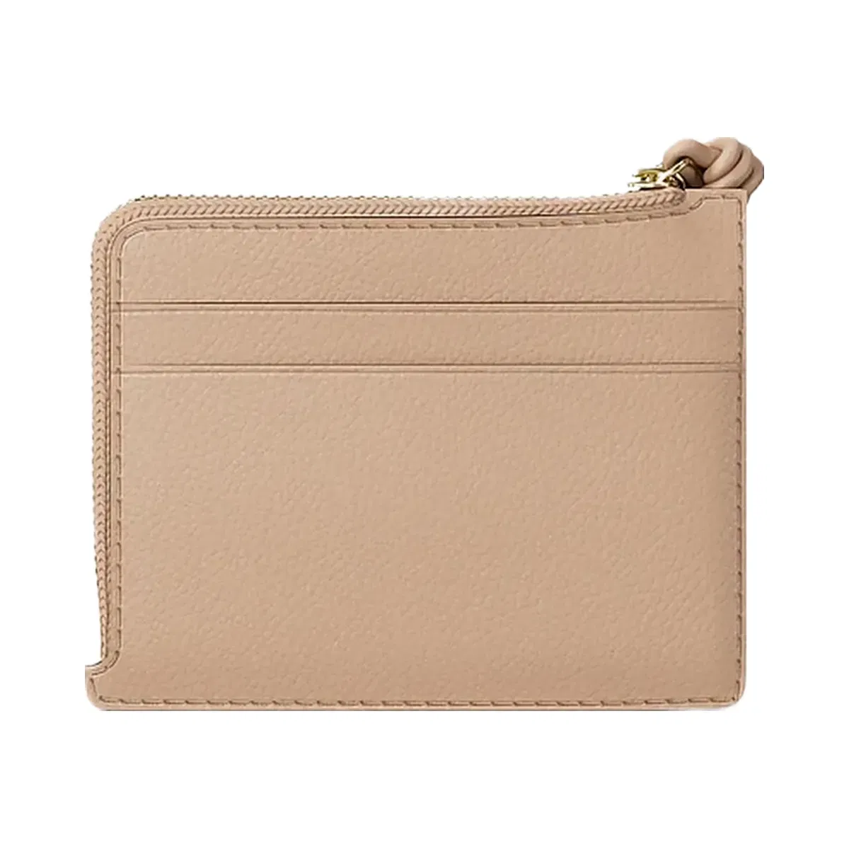 Michael Kors Jet Set Small Pebbled Leather Card Case Wristlet Khaki