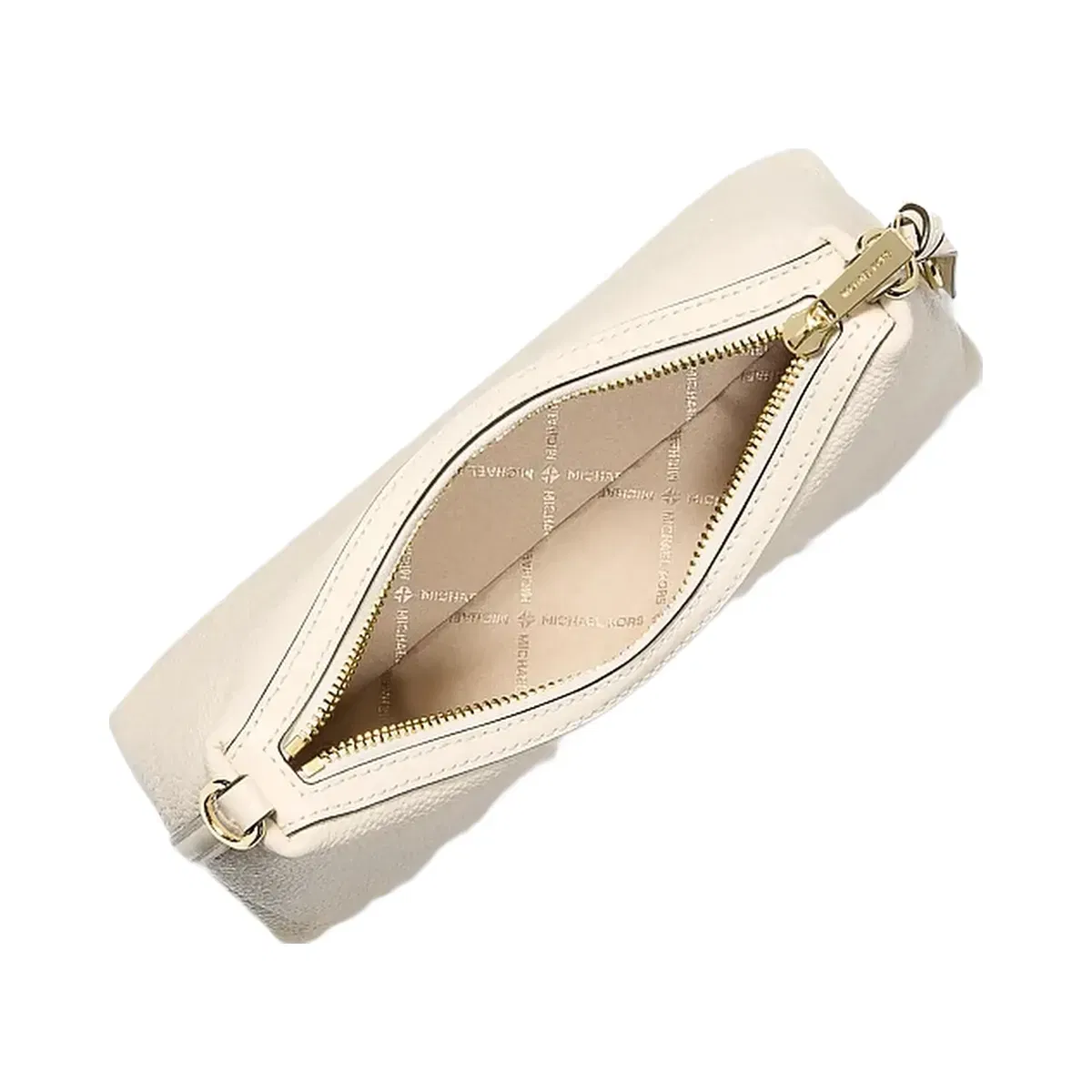 Michael Kors Sammy Small Pebbled Leather Convertible Crossbody Bag Lt Cream