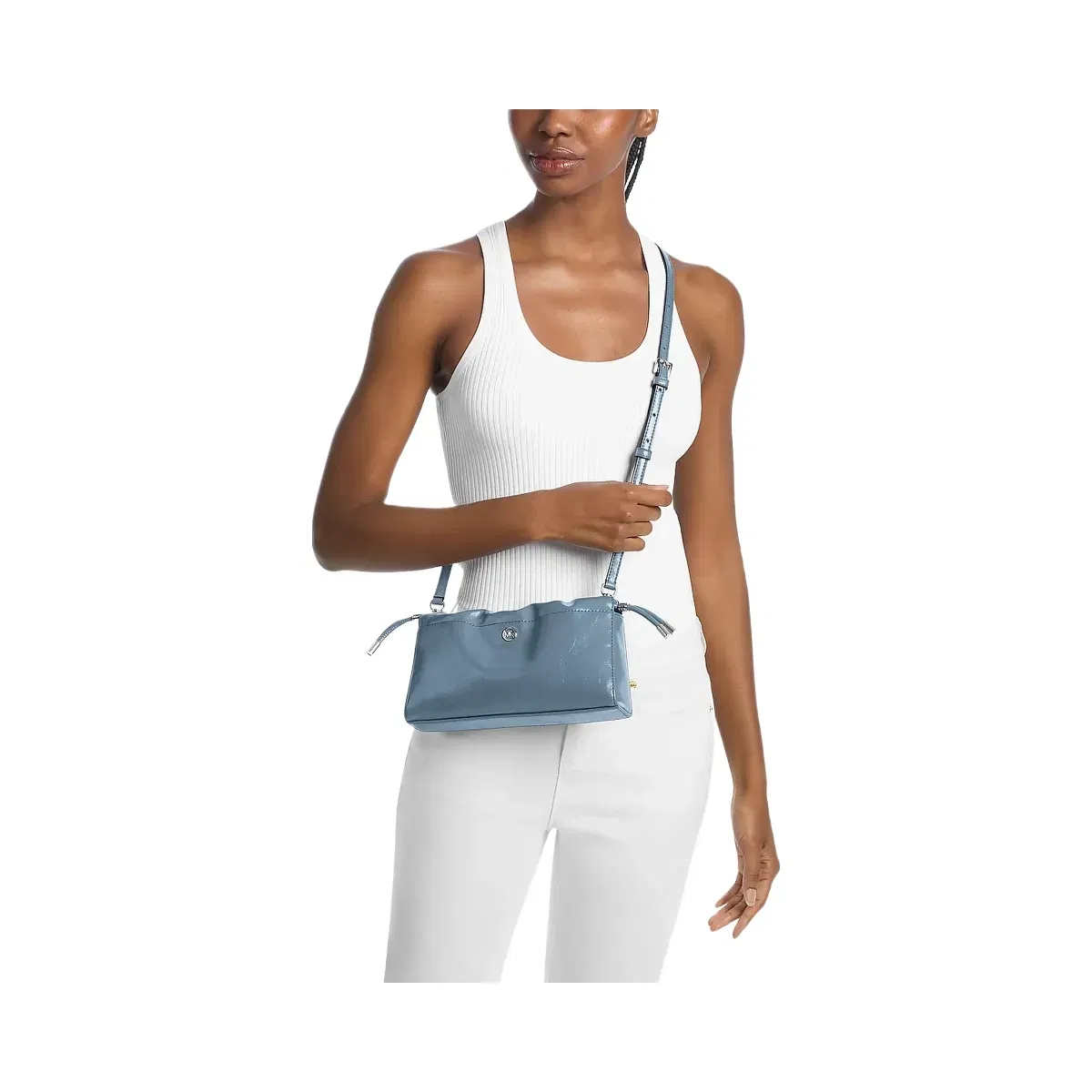 Michael Kors Matilda Small Cinched Crossbody Bag Denim