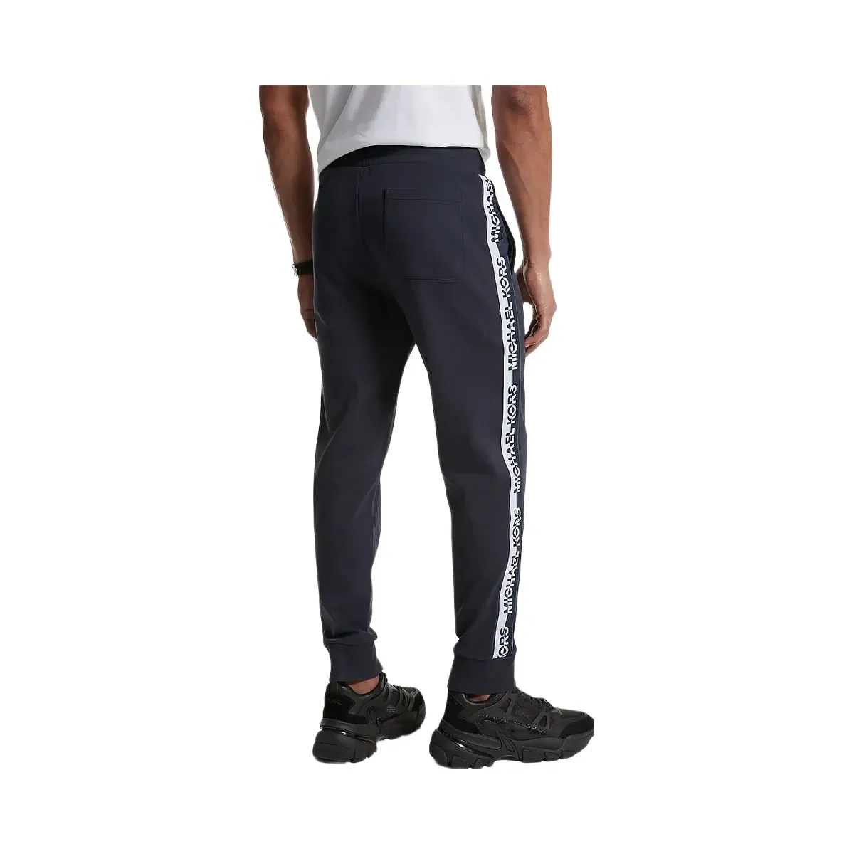 Michael Kors Logo Tape Cotton Blend Joggers Midnight