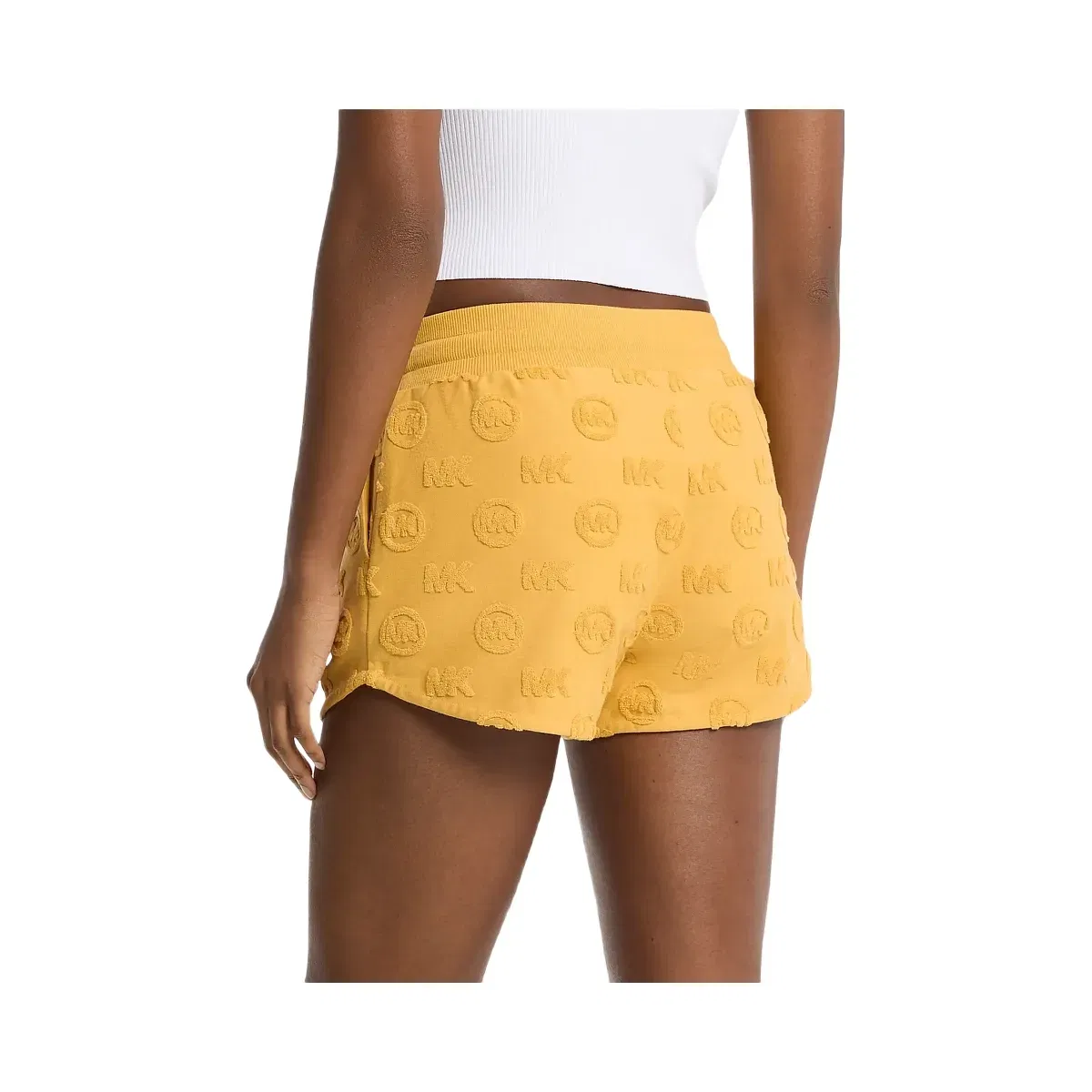 Michael Kors Logo Jacquard Terry Shorts Honeywheat