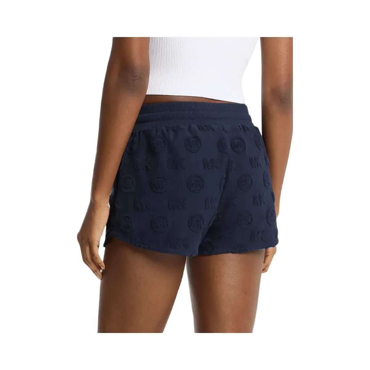 Michael Kors Logo Jacquard Terry Shorts Midnightblue