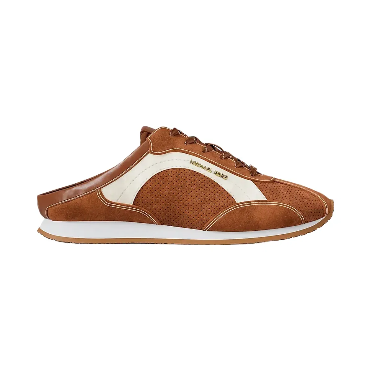 Michael Kors Avi Suede Slip-On Sneaker Luggage