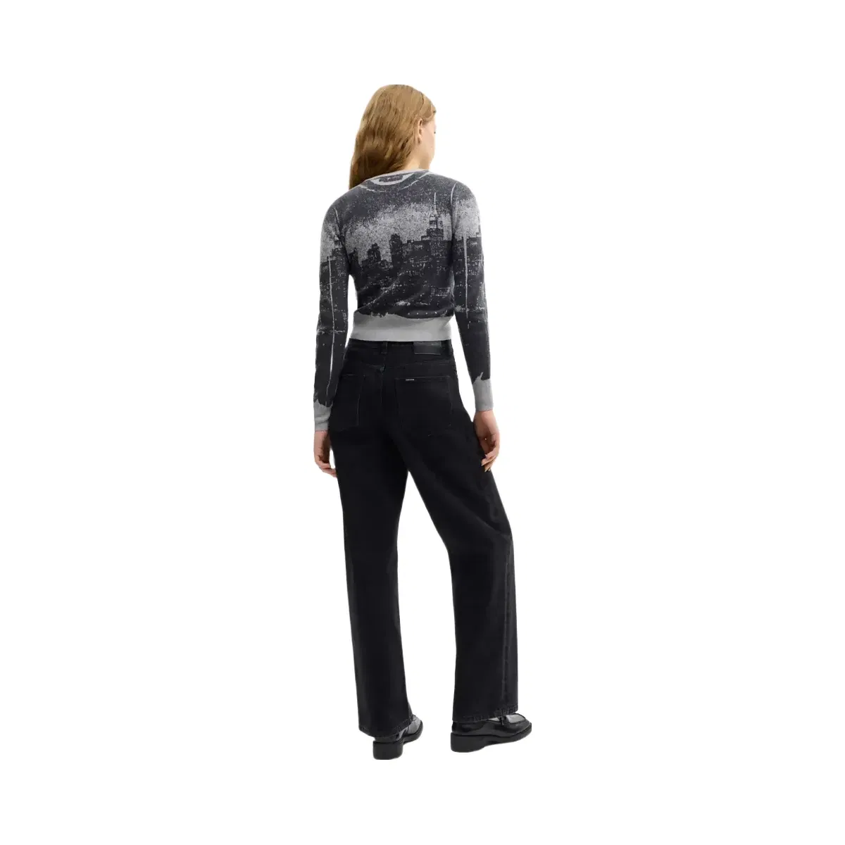 Coach Postcard Cardigan in Black