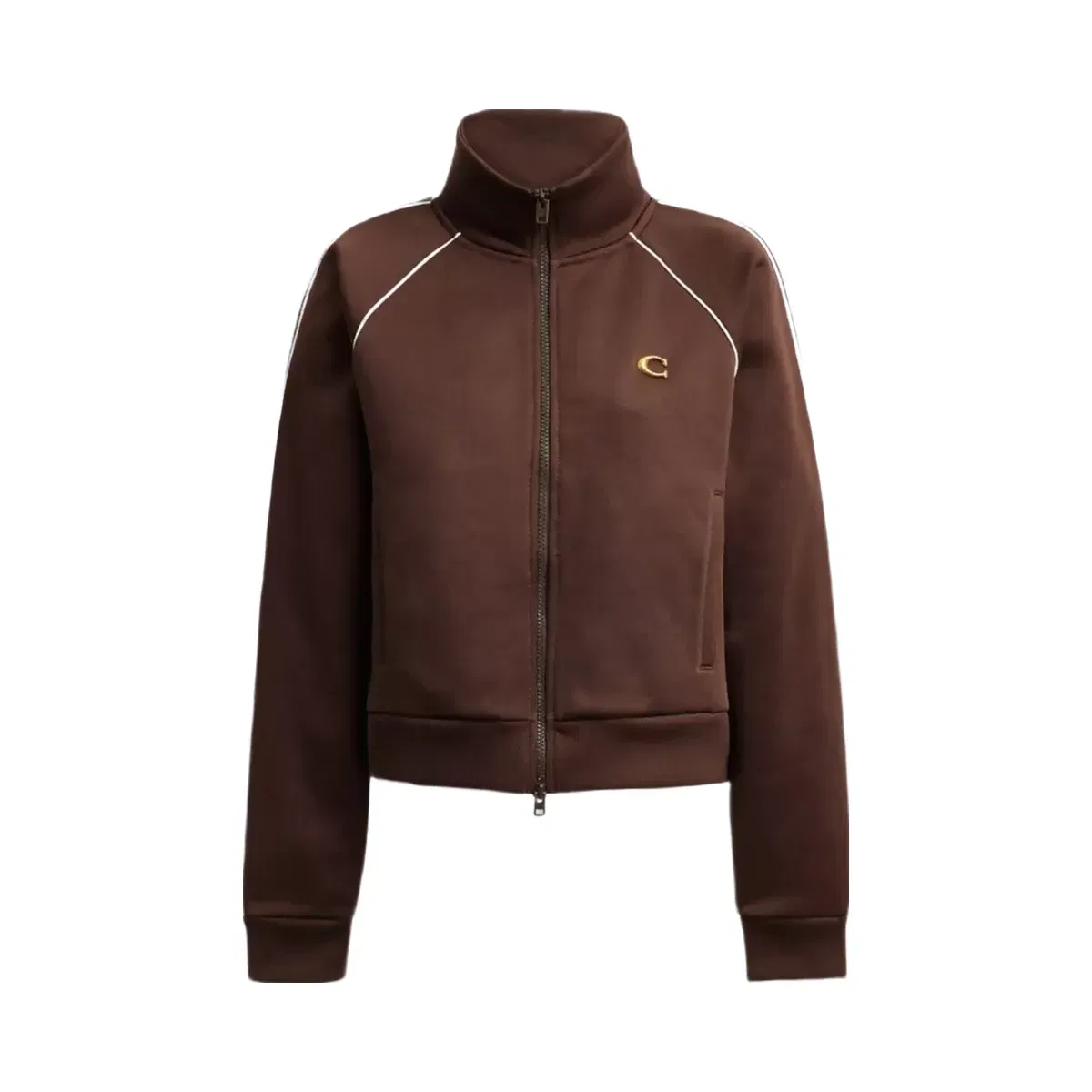 Coach Full Zip Track Jacket in Brown