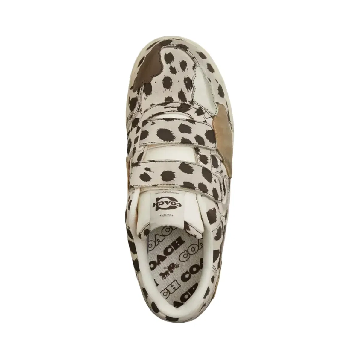 Coach Double Strap Soho Sneaker With Clouds in Dalmation Multi