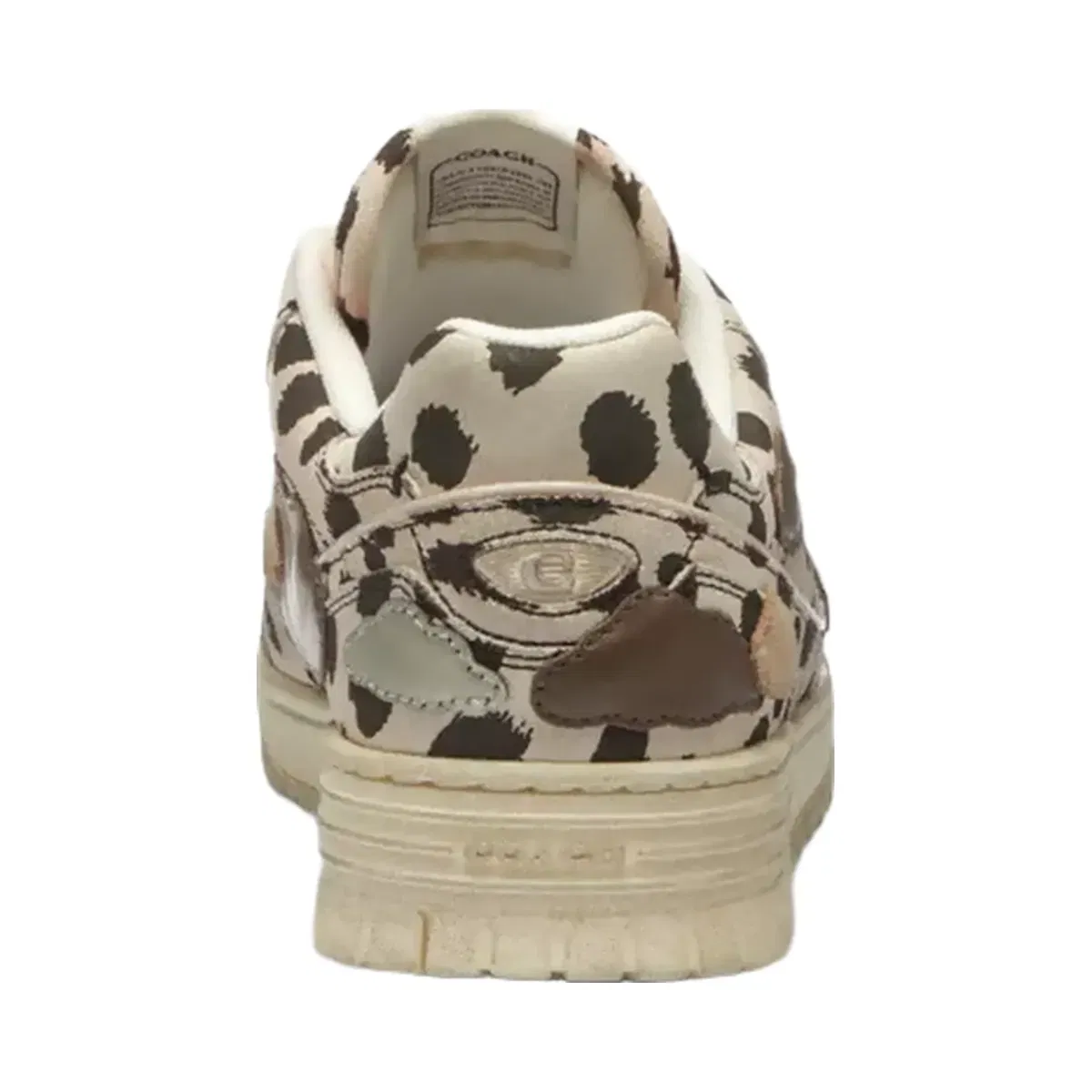 Coach Double Strap Soho Sneaker With Clouds in Dalmation Multi