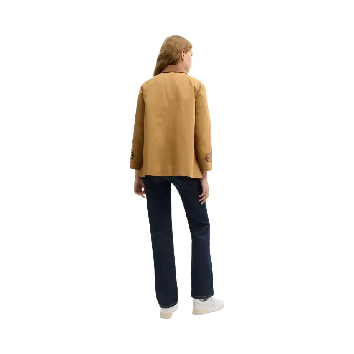Coach Turnlock Swing Coat in Dark Khaki